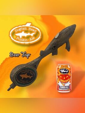 Dogfish Head Punkin Ale Beer Tap Breweriana (Broken Fin)